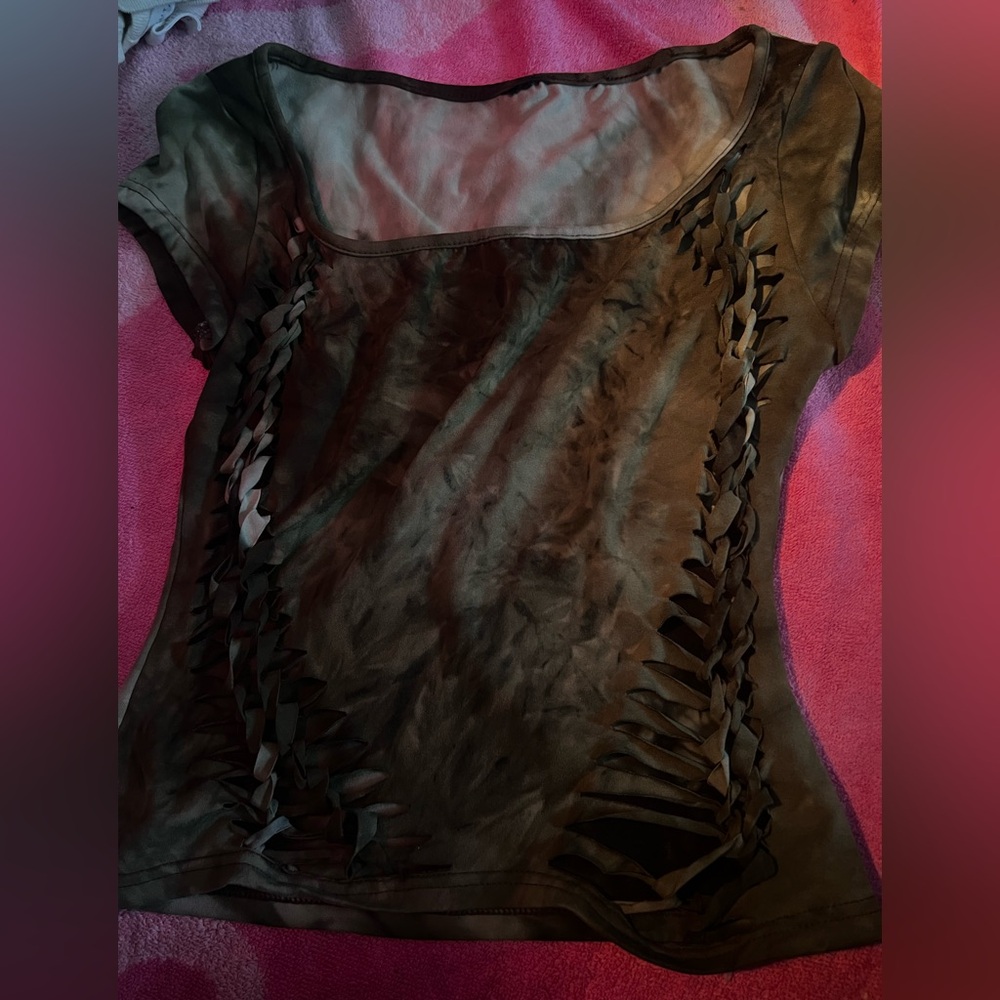 Stylish Black Cutout Top